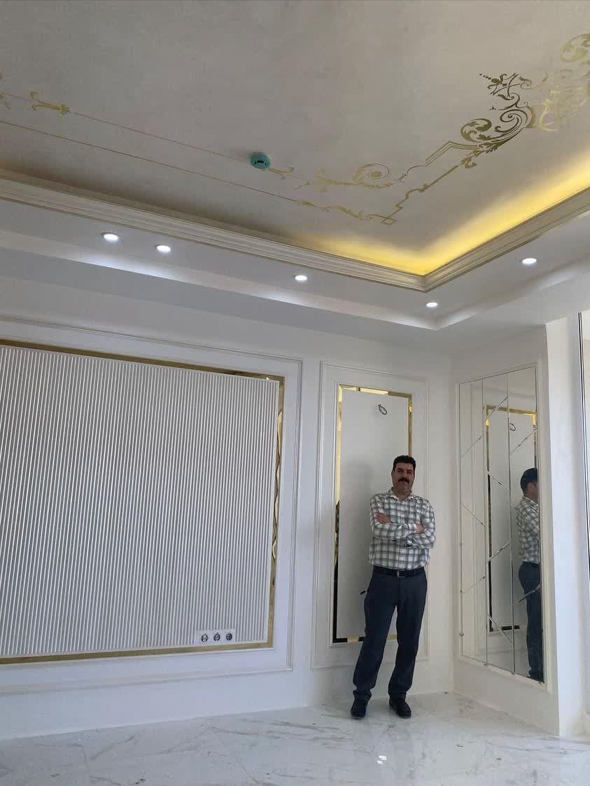 گچبری سقف و دیوار با نور مخفی